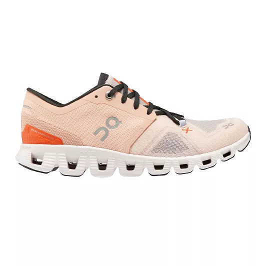 On Running Women's Cloud X 3 Shoes - Rose / Sand