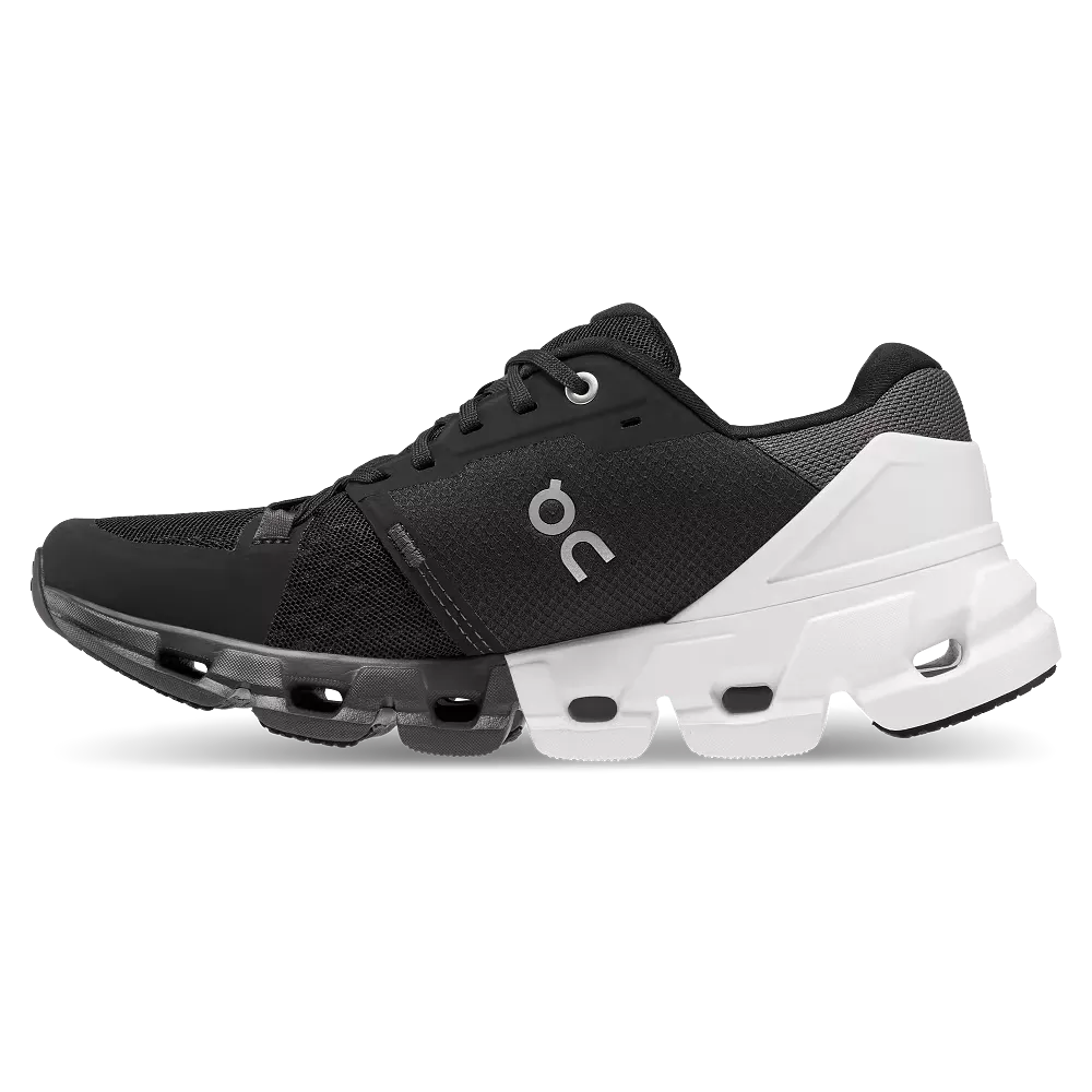 On Running Women's Cloudflyer 4 Shoes - Black / White