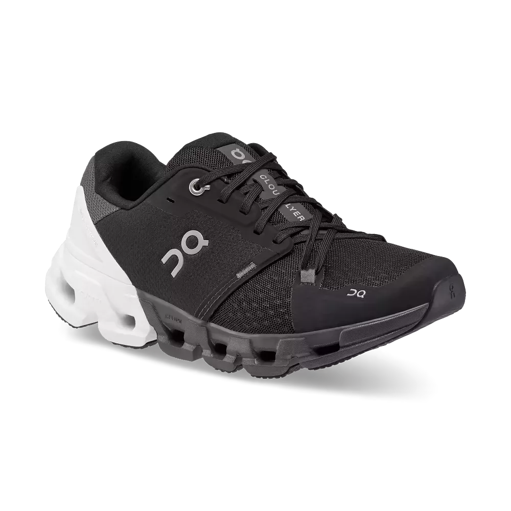 On Running Women's Cloudflyer 4 Shoes - Black / White