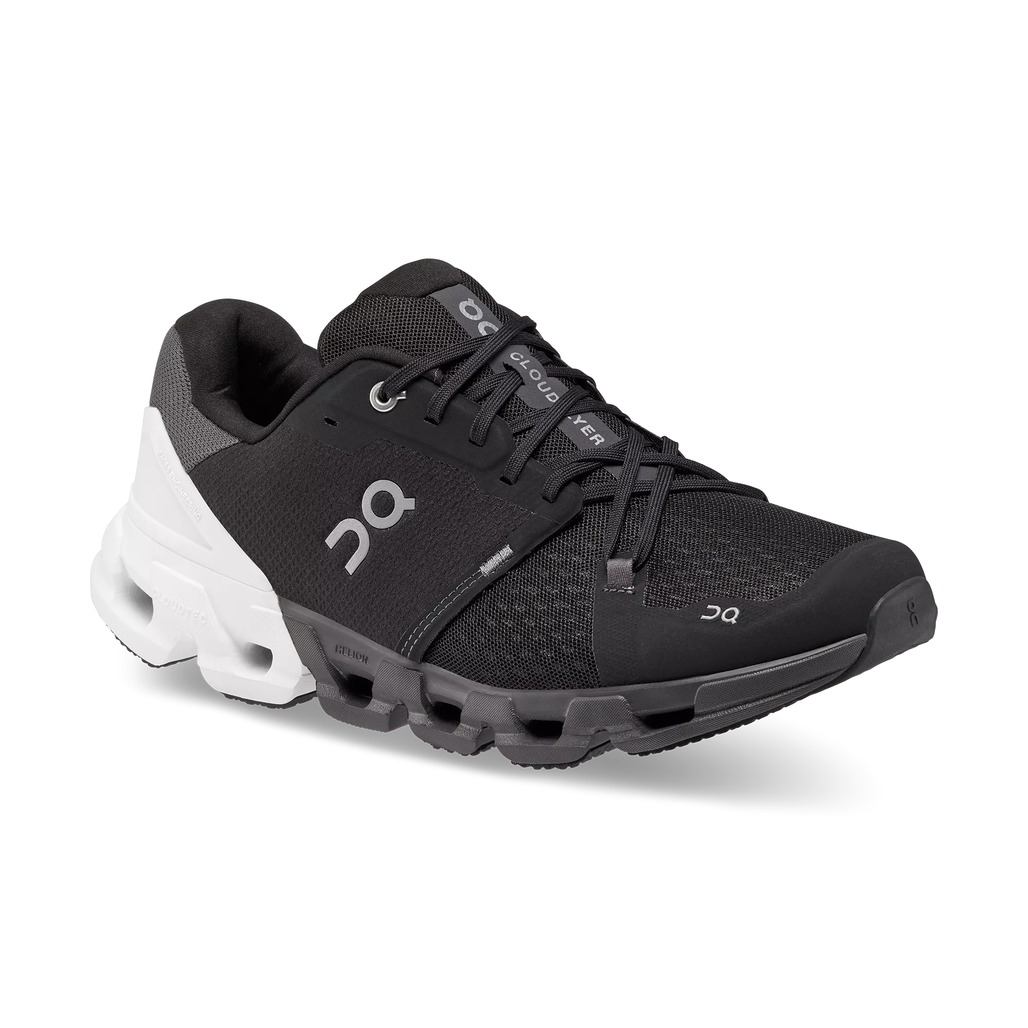 On Running Women's Cloudflyer 4 Wide Shoes - Black / White