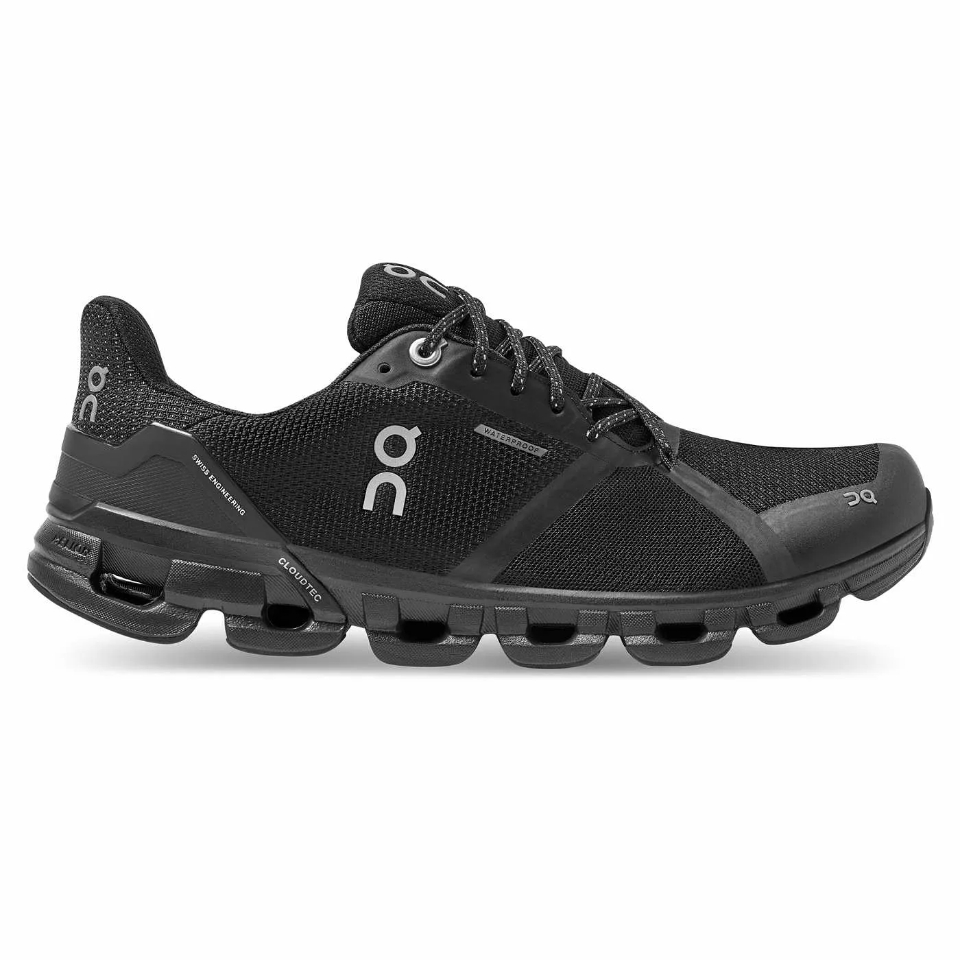 On Running Women's Cloudflyer Waterproof Shoes - Black / Lunar