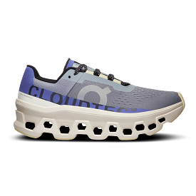 On Running Women's Cloudmonster Shoes - Mist / Blueberry