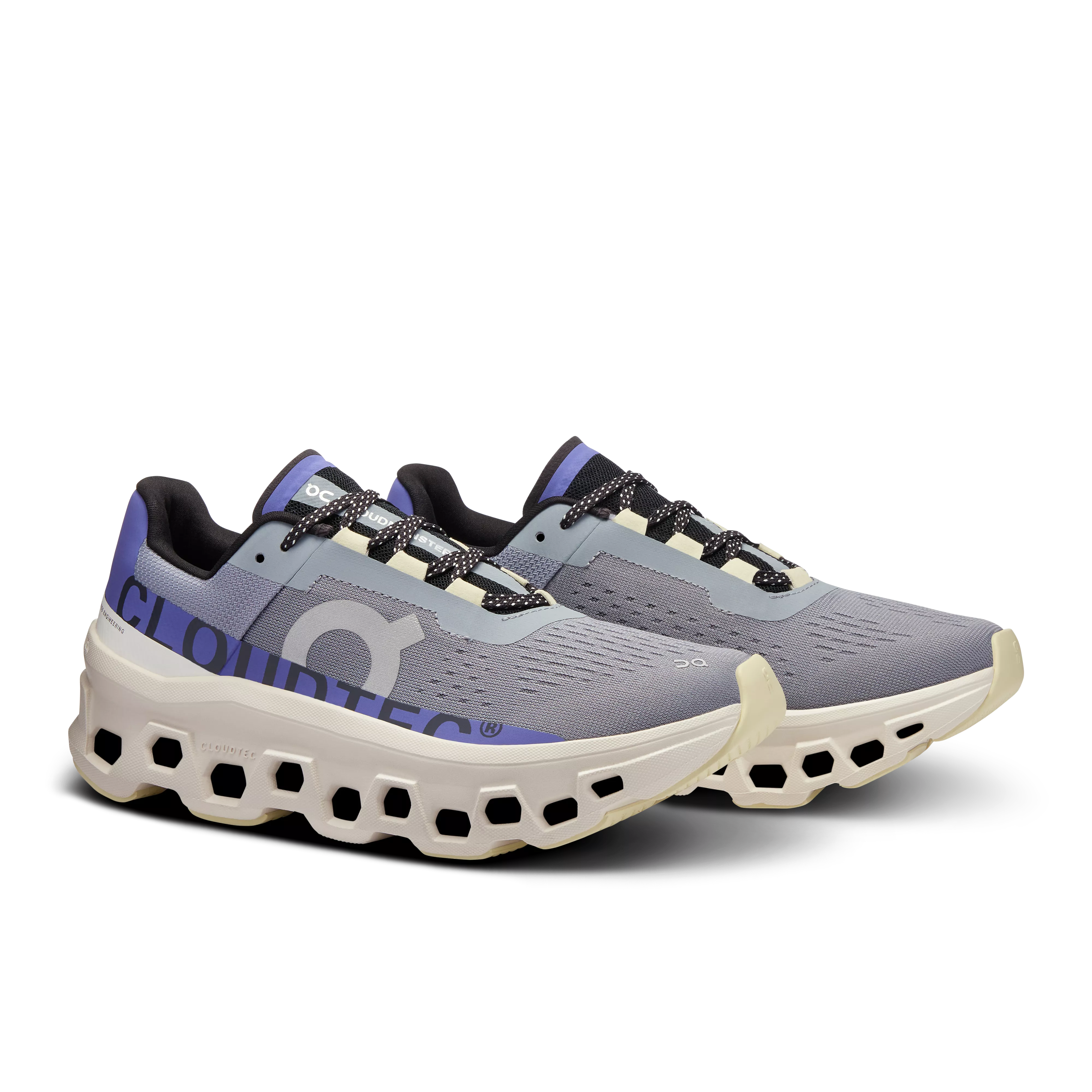 On Running Women's Cloudmonster Shoes - Mist / Blueberry