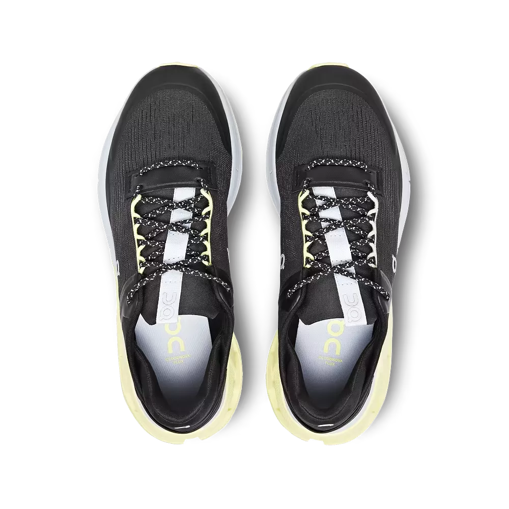 On Running Women's Cloudnova Flux Shoes - Black / Hay