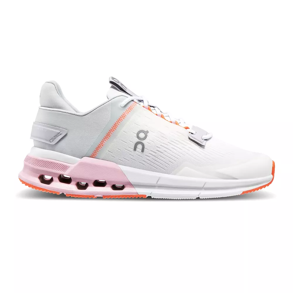 On Running Women's Cloudnova Flux Shoes - Undyed-White / Zephyr