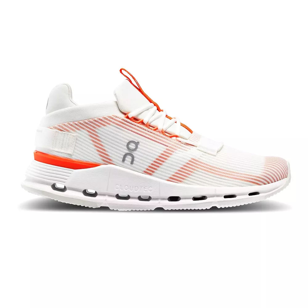 On Running Women's Cloudnova Void Shoes - Undyed White / Flame