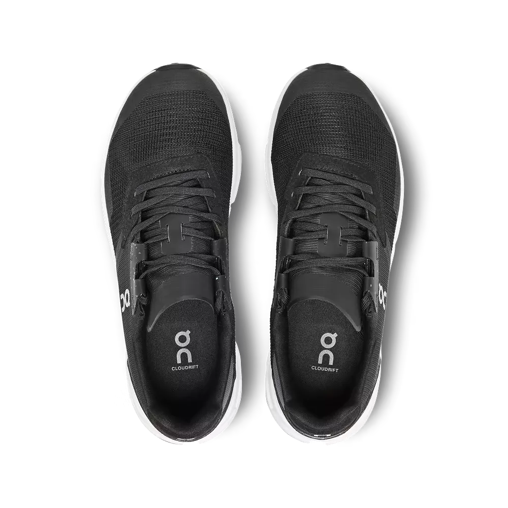 On Running Women's Cloudrift Shoes - Black / White