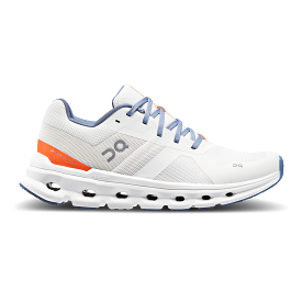 On Running Women's Cloudrunner Wide Shoes - Undyed White / Flame