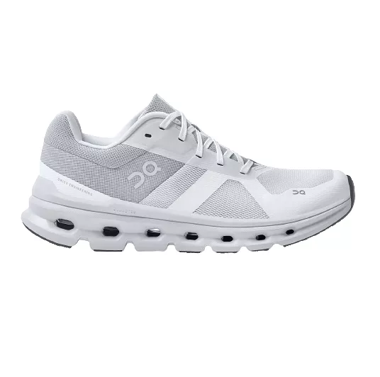 On Running Women's Cloudrunner Wide Shoes - White / Frost