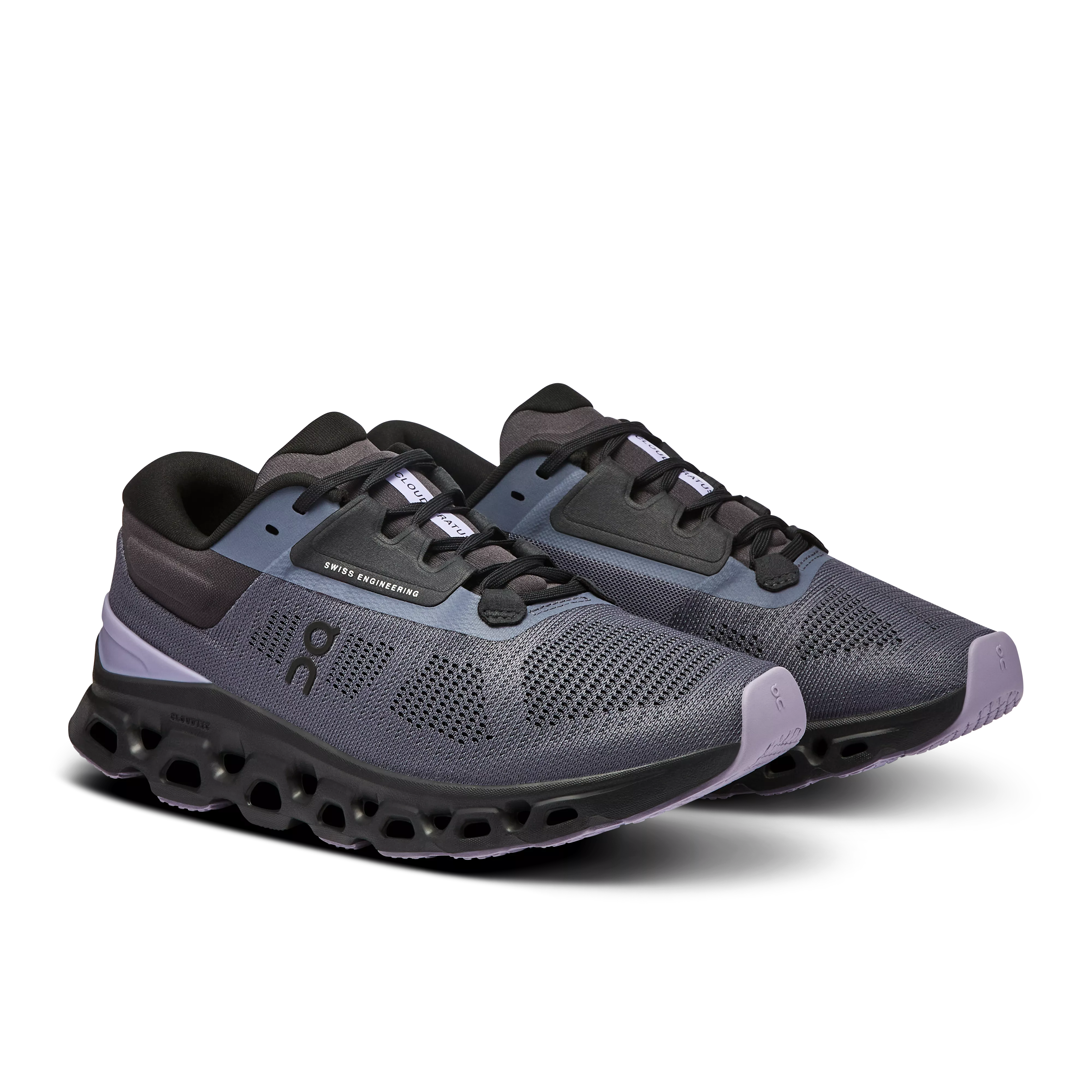 On Running Women's Cloudstratus 3 Shoes - Metal / Wisteria