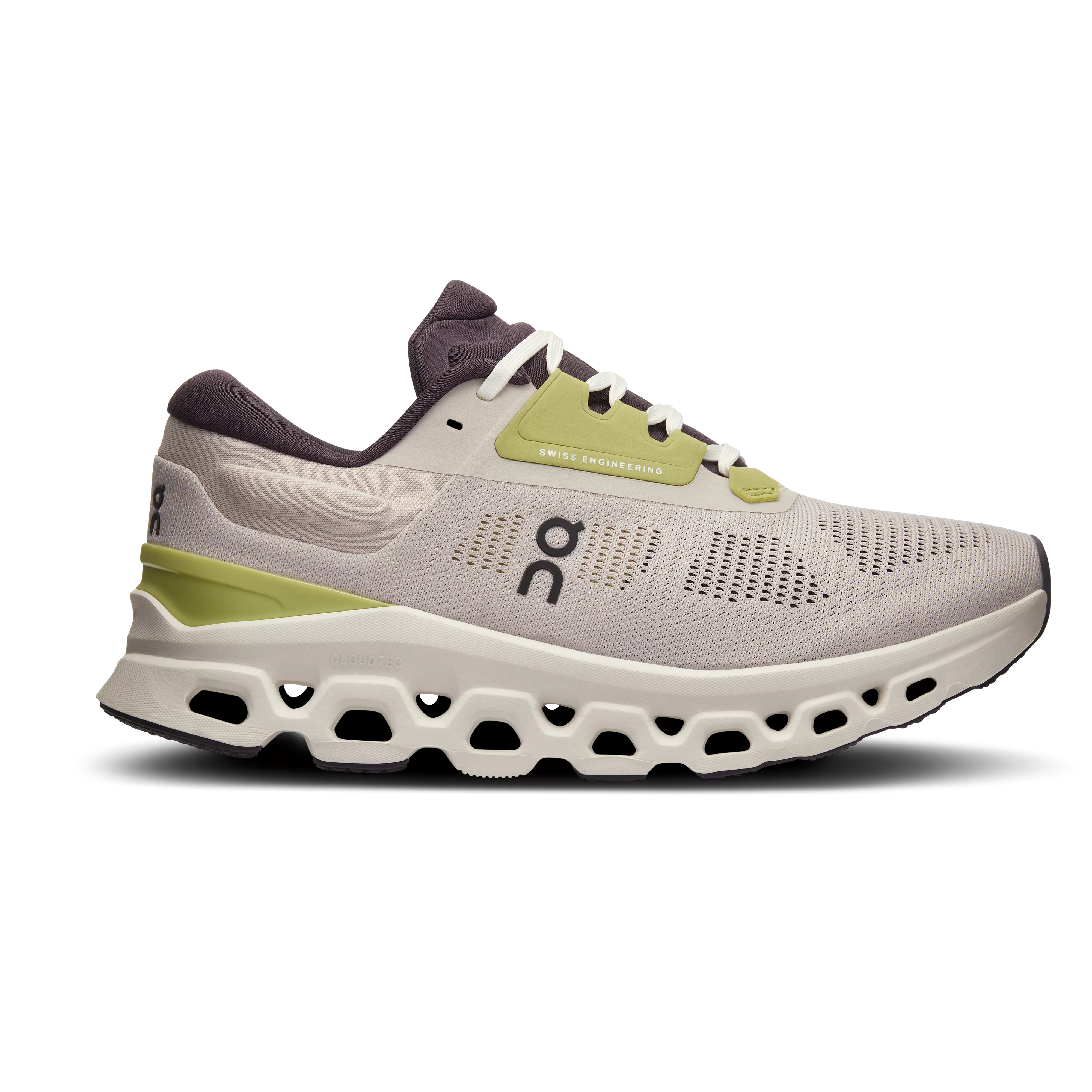 On Running Women's Cloudstratus 3 Shoes - Pearl / Ivory