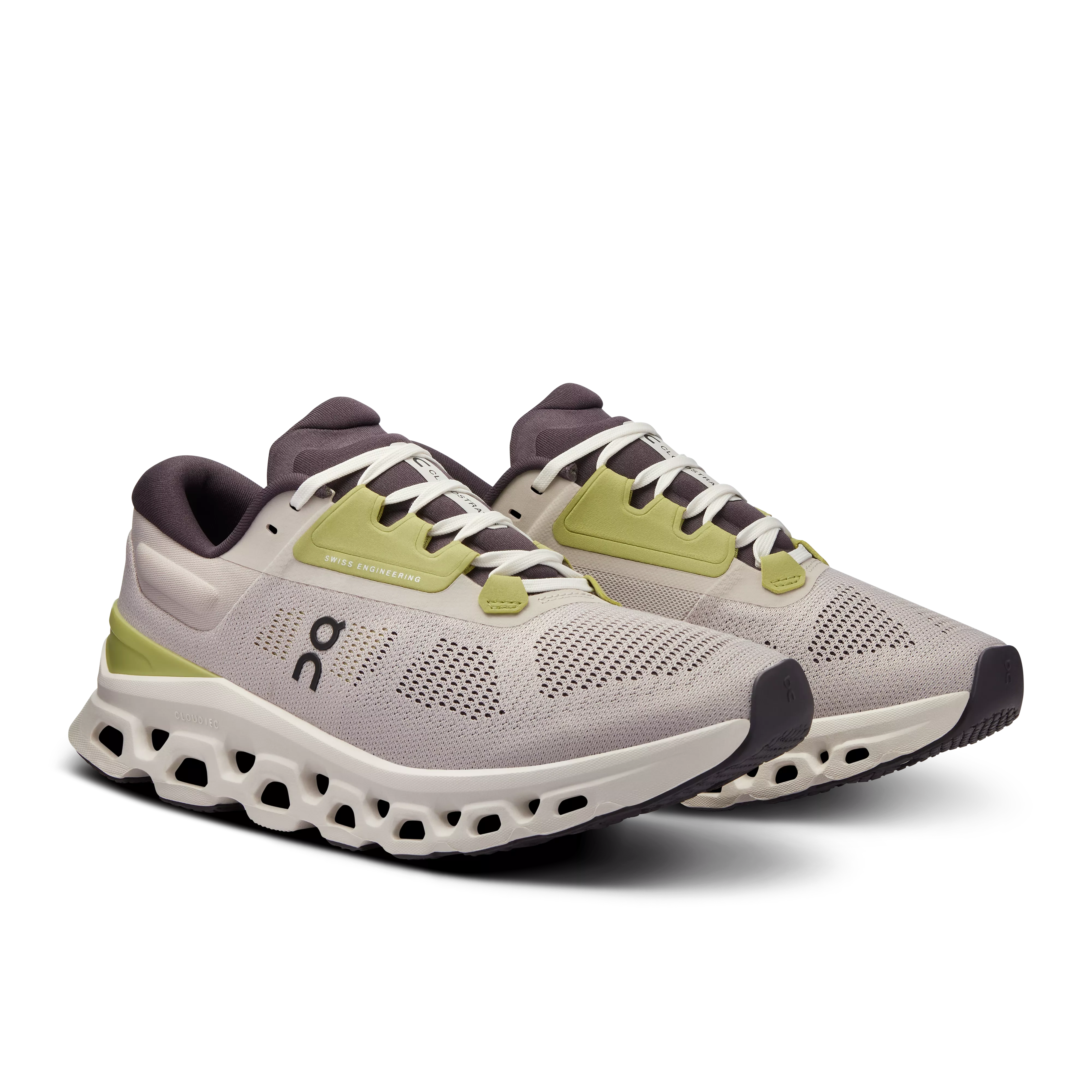 On Running Women's Cloudstratus 3 Shoes - Pearl / Ivory