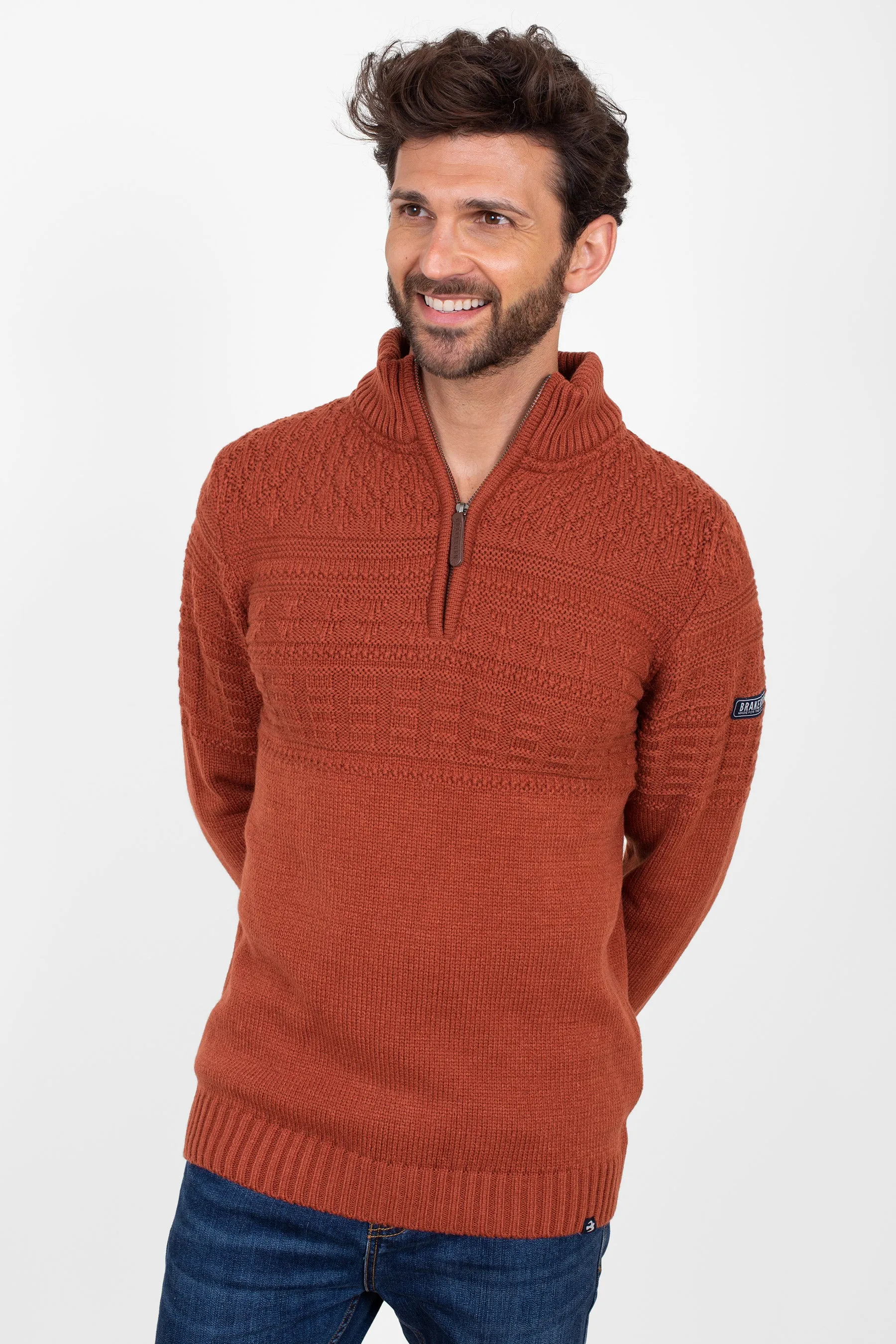 Rust Quarter Zip