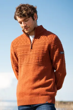 Rust Quarter Zip