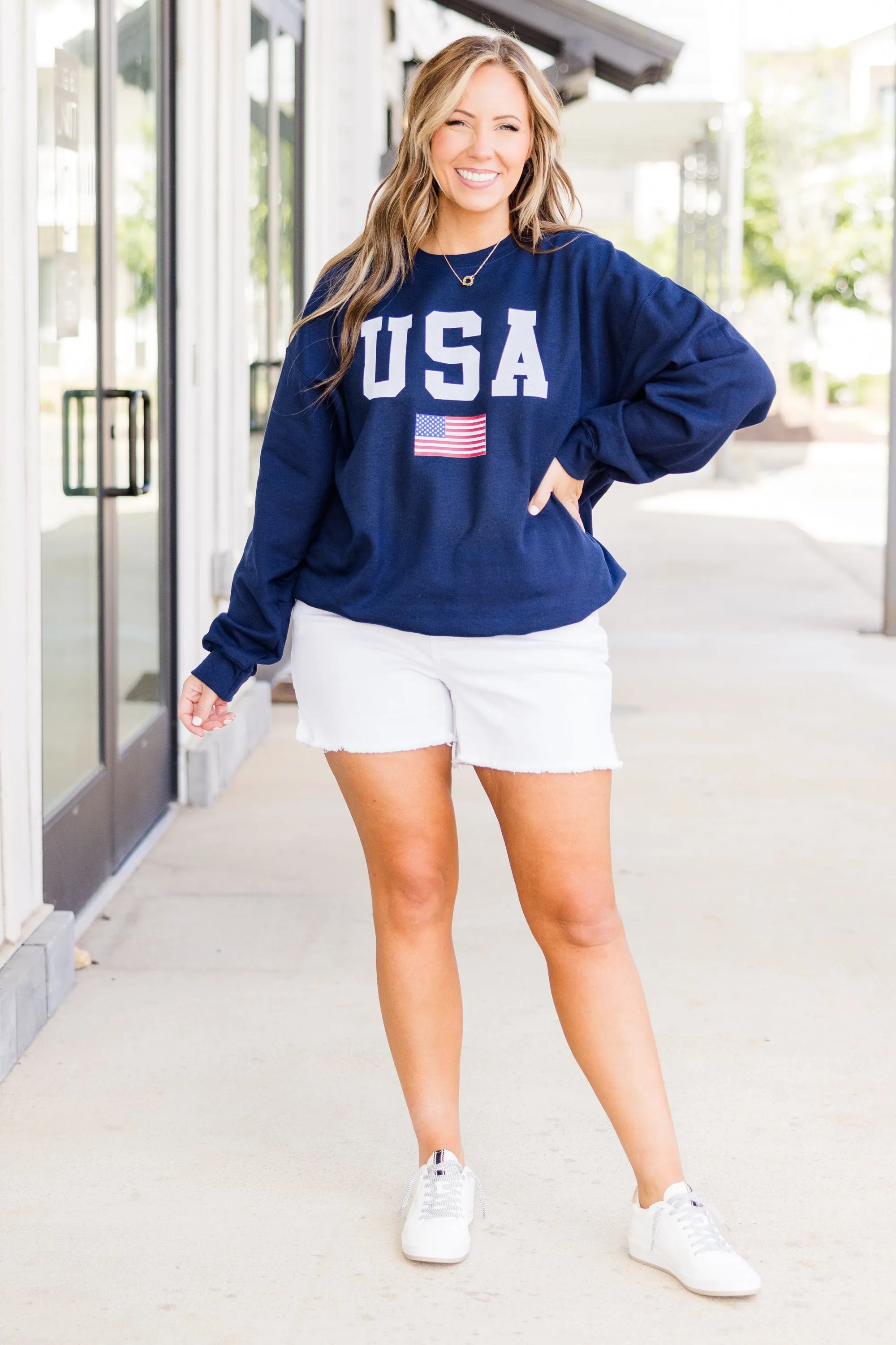 True American Spirit Sweatshirt, Navy