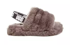 UGG FLUFF YEAH Slide Kids | Charcoal (1098494K)