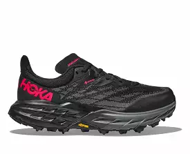 Women's Hoka One One Speedgoat 5 GTX Spike, Black/Black, 7.5 B Medium